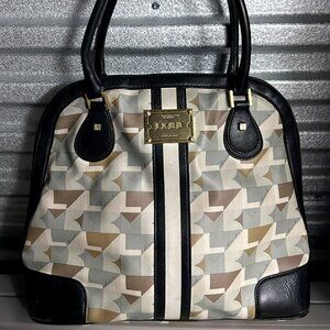 L.A.M.B. by Gwen Stefani Geometric Print Bowling Handbag